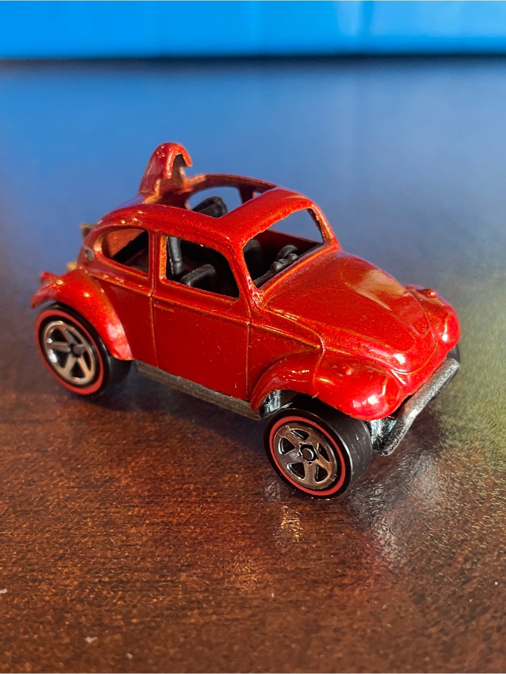 Hot Wheels Redline Series VW Volkswagen Baja Bug Beetle Red Orange Metallic